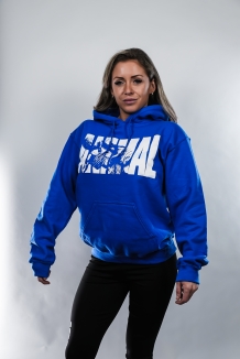 Animal Fury Hooded Sweater - Blue