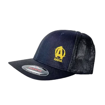 Animal Mesh Cap - Yellow embroidery