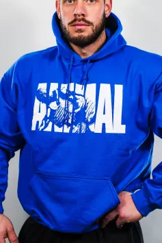 Animal Fury Hooded Sweater - Blue